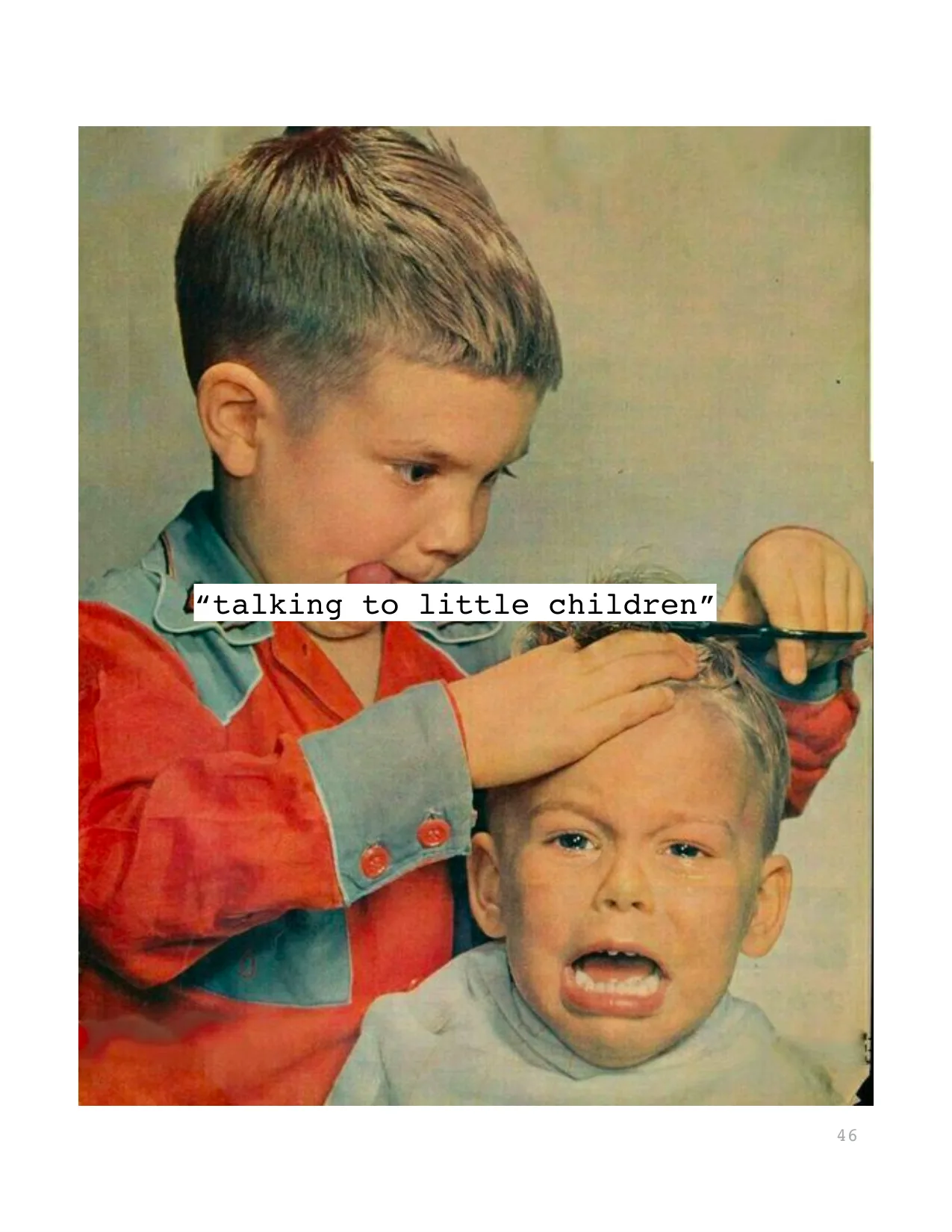 “talking to little children”